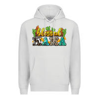 Dove Grey blessed mama Premium Hoodie - Zillion Design Studio