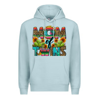 Blue Mist mom of twins Premium Hoodie - Zillion Design Studio