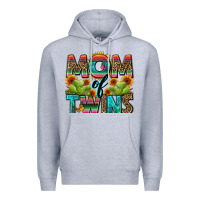 Heather Grey mom of twins Premium Hoodie - Zillion Design Studio