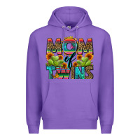 Purple mom of twins Premium Hoodie - Zillion Design Studio