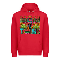 Red mom of twins Premium Hoodie - Zillion Design Studio