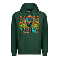 Sports Green mom of twins Premium Hoodie - Zillion Design Studio