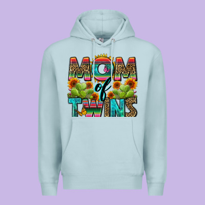 Mom Of Twins Premium Hoodie Designed By Zillion Design Studio
