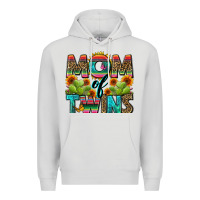 Dove Grey mom of twins Premium Hoodie - Zillion Design Studio