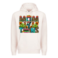 Pale Pink mom of twins Premium Hoodie - Zillion Design Studio