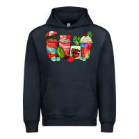 Navy strawberry coffee cups Urban Hoodie - Zillion Design Studio
