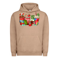 Pigment Burro strawberry coffee cups Urban Hoodie - Zillion Design Studio