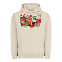 Pigment French Oak strawberry coffee cups Urban Hoodie - Zillion Design Studio