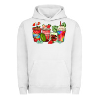 Pigment Lunar Rock strawberry coffee cups Urban Hoodie - Zillion Design Studio