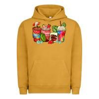 Pigment Peanut Butter strawberry coffee cups Urban Hoodie - Zillion Design Studio