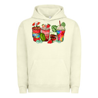 Pigment Pistachio strawberry coffee cups Urban Hoodie - Zillion Design Studio