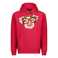Cardinal sunflowers with pig Premium Hoodie - RanaPortraitStore