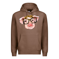 Chestnut sunflowers with pig Premium Hoodie - RanaPortraitStore