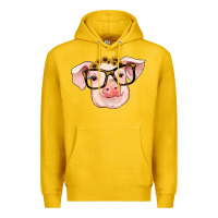 Lemon sunflowers with pig Premium Hoodie - RanaPortraitStore