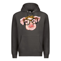 Smoke sunflowers with pig Premium Hoodie - RanaPortraitStore