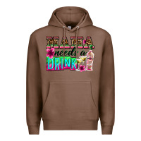Chestnut mama needs a drink Premium Hoodie - Zillion Design Studio