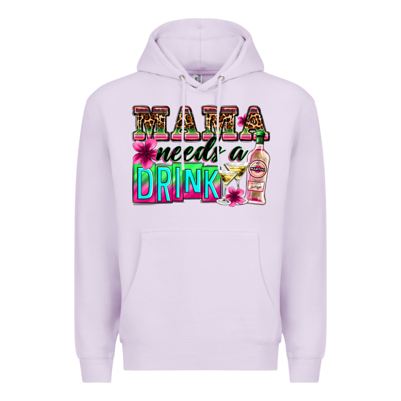 Mama Needs A Drink Premium Hoodie by Zillion Design Studio | Teevron