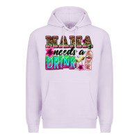 Lilac mama needs a drink Premium Hoodie - Zillion Design Studio