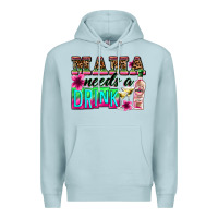 Blue Mist mama needs a drink Premium Hoodie - Zillion Design Studio