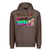 Coffee mama needs a drink Premium Hoodie - Zillion Design Studio
