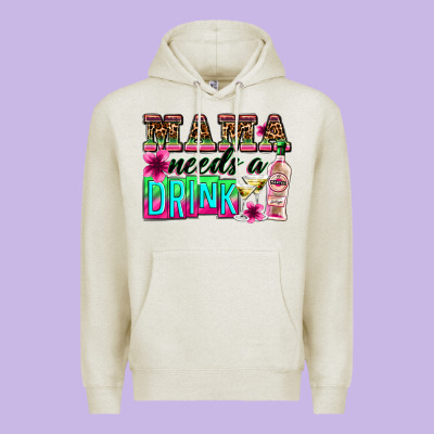 Mama Needs A Drink Premium Hoodie Designed By Zillion Design Studio