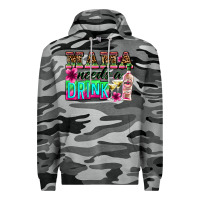 Slate Camo mama needs a drink Premium Hoodie - Zillion Design Studio