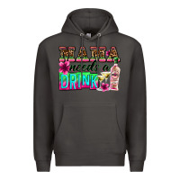 Smoke mama needs a drink Premium Hoodie - Zillion Design Studio