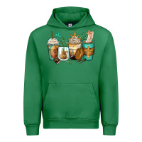 Emerald jesus coffee cups Urban Hoodie - Zillion Design Studio
