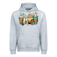 Heather Grey jesus coffee cups Urban Hoodie - Zillion Design Studio