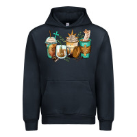 Navy jesus coffee cups Urban Hoodie - Zillion Design Studio