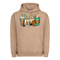 Pigment Burro jesus coffee cups Urban Hoodie - Zillion Design Studio