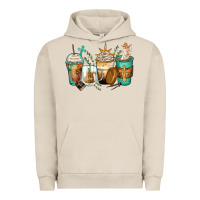Pigment French Oak jesus coffee cups Urban Hoodie - Zillion Design Studio