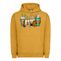 Pigment Peanut Butter jesus coffee cups Urban Hoodie - Zillion Design Studio
