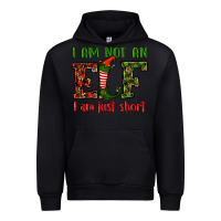Black i am not an elf i am just short christmas Urban Hoodie - RanaPortraitStore