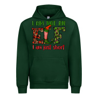 Forest Green i am not an elf i am just short christmas Urban Hoodie - RanaPortraitStore