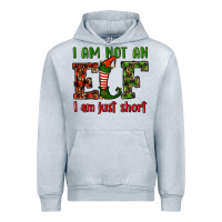 Heather Grey i am not an elf i am just short christmas Urban Hoodie - RanaPortraitStore