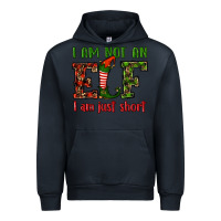 Navy i am not an elf i am just short christmas Urban Hoodie - RanaPortraitStore