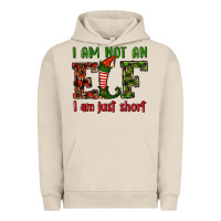 Pigment French Oak i am not an elf i am just short christmas Urban Hoodie - RanaPortraitStore