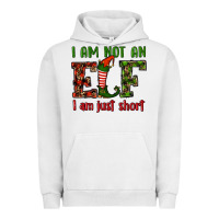 Pigment Lunar Rock i am not an elf i am just short christmas Urban Hoodie - RanaPortraitStore