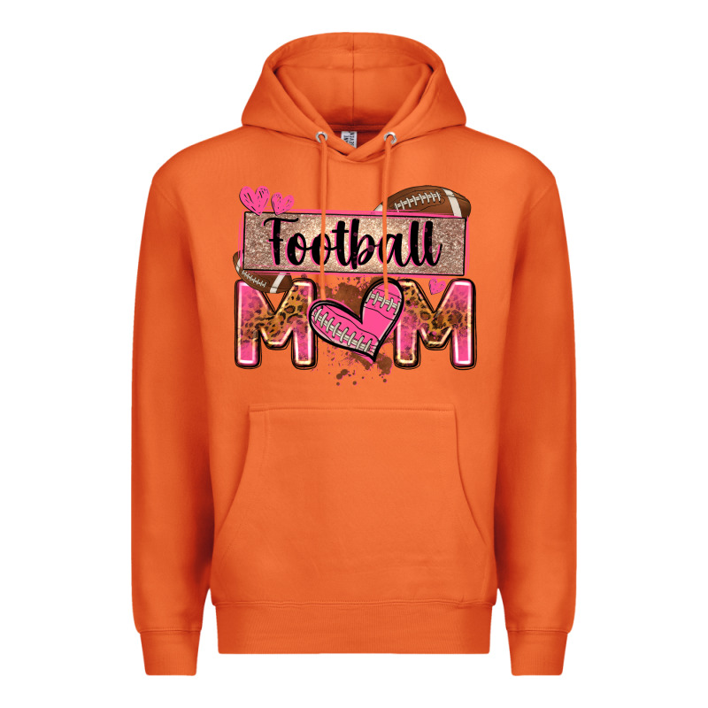 Football Mom With Leopard Premium Hoodie by Zillion Design Studio | Teevron