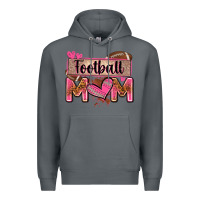 Rock football mom with leopard Premium Hoodie - Zillion Design Studio