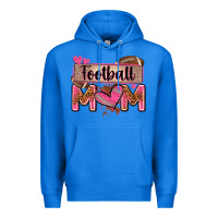 True Royal football mom with leopard Premium Hoodie - Zillion Design Studio