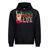 Black rockin the mom life mothers day Urban Hoodie - texasbilliewilder