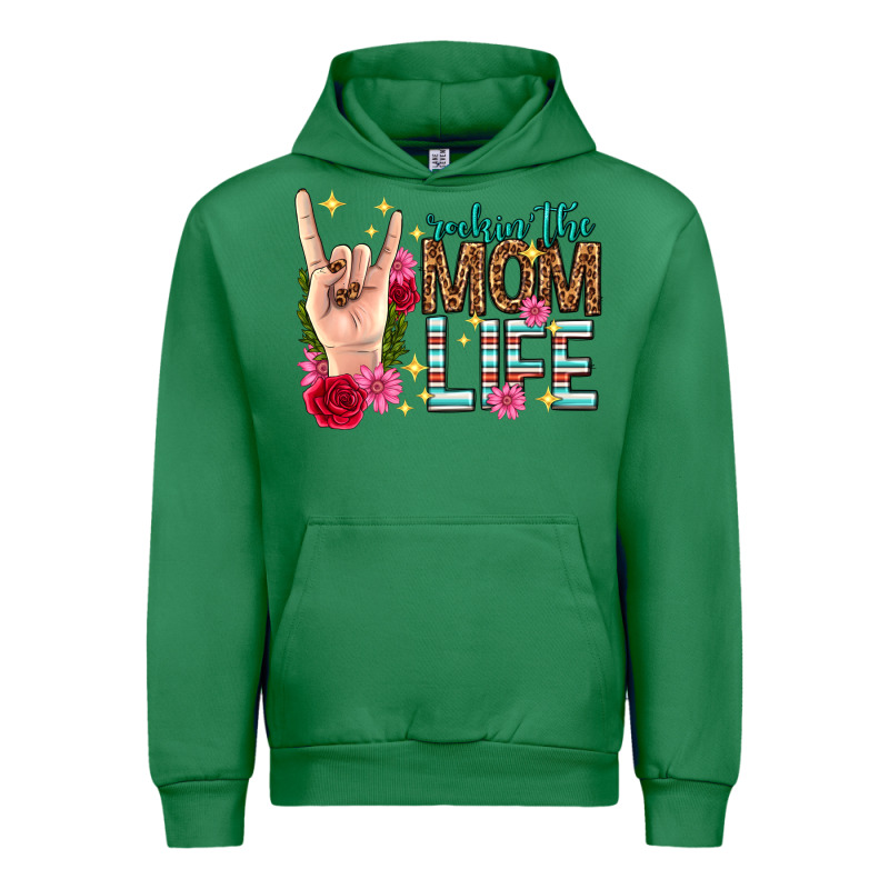 Rockin The Mom Life Mothers Day Urban Hoodie by texasbilliewilder | Teevron