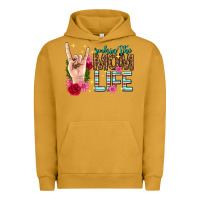 Pigment Peanut Butter rockin the mom life mothers day Urban Hoodie - texasbilliewilder