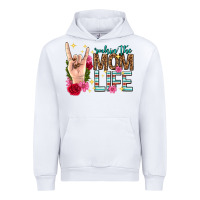 White rockin the mom life mothers day Urban Hoodie - texasbilliewilder