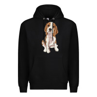 Black beagle Premium Hoodie - RanaPortraitStore