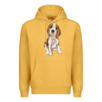 Mustard beagle Premium Hoodie - RanaPortraitStore