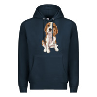 Navy beagle Premium Hoodie - RanaPortraitStore