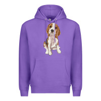 Purple beagle Premium Hoodie - RanaPortraitStore
